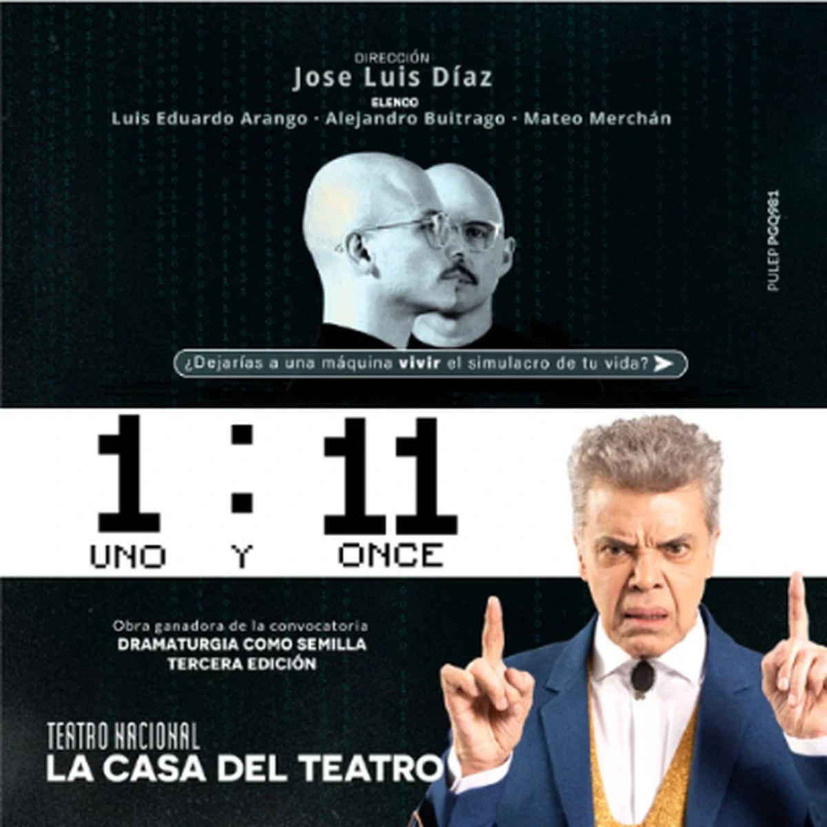 Afiche de la obra 1:11 en Bogotá