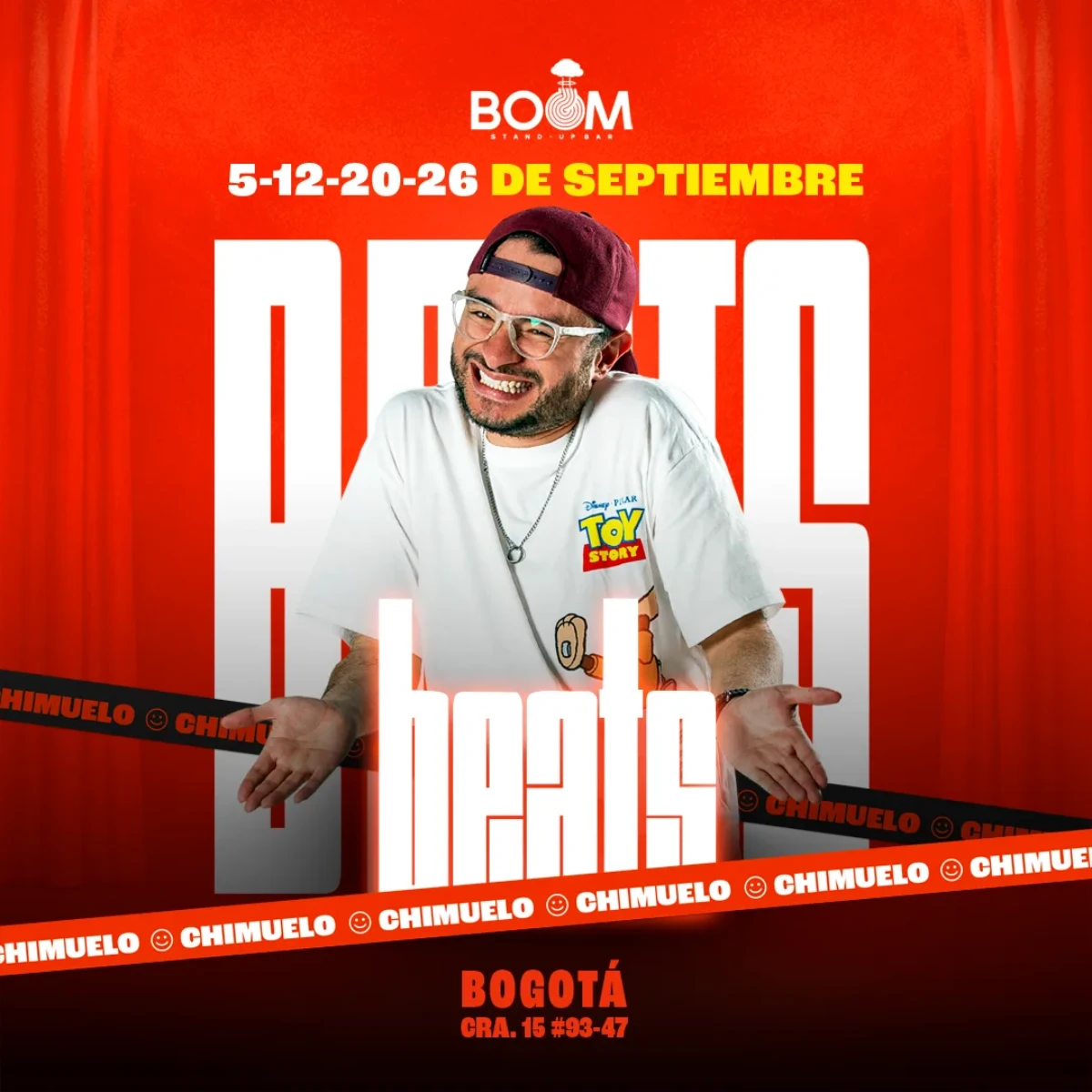 Afiche oficial de BEATS Bogotá con Chimuelo