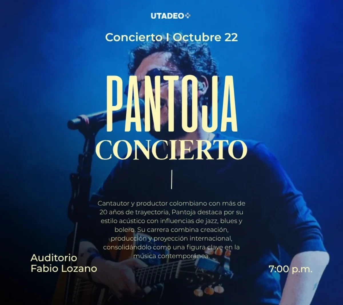 Imagen oficial de Concierto Pantoja - Franja Latitudes en Bogotá