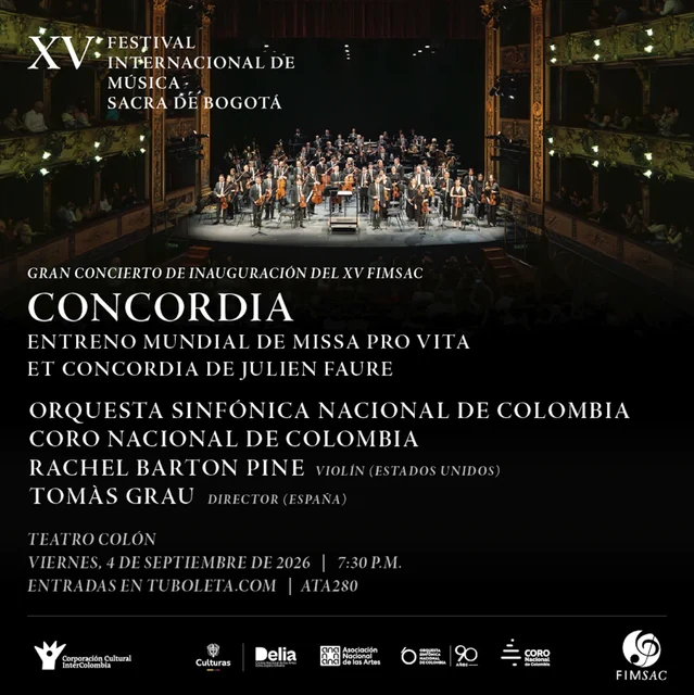 CONCORDIA. GRAN CONCIERTO DE INAUGURACIÓN DEL XV FIMSAC
