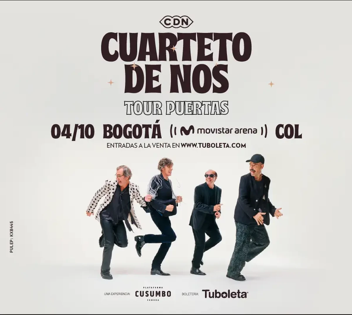 CUARTETO DE NOS | TOUR PUERTAS — imagen oficial
