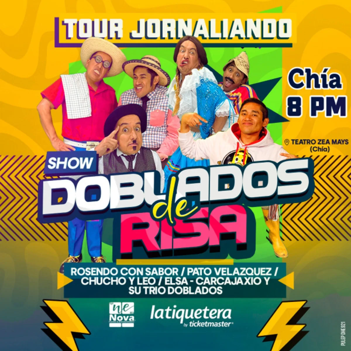 SHOW DOBLADOS DE RISA EN CHÍA — imagen oficial