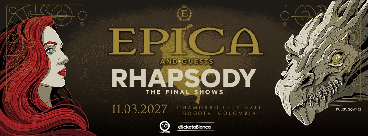 EPICA Y RHAPSODY EN BOGOTA — cartel oficial