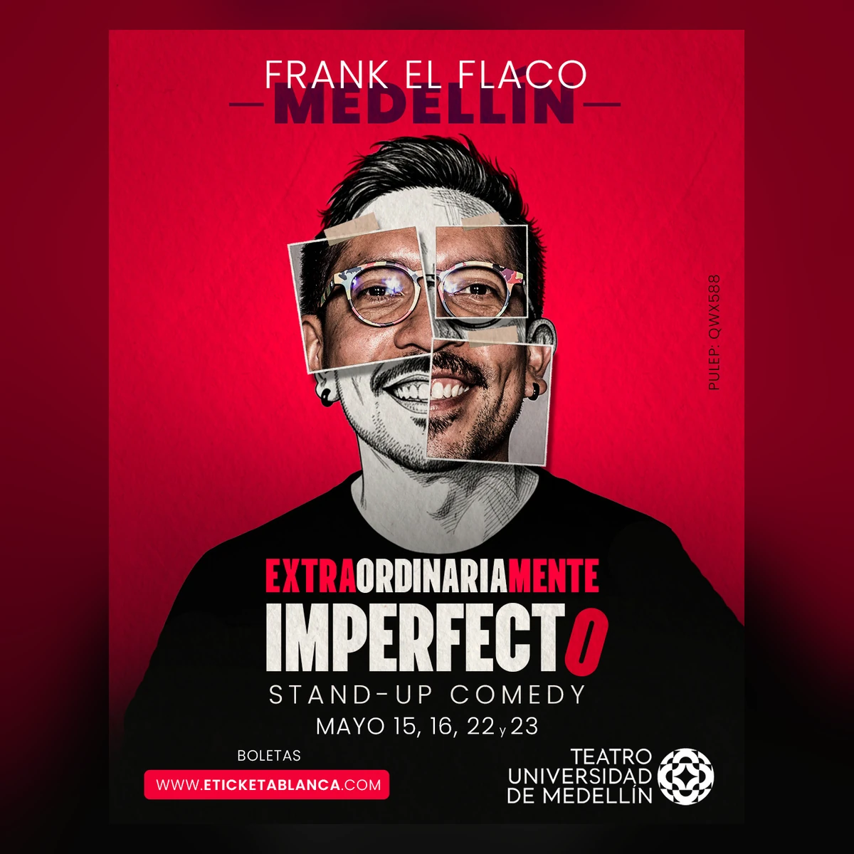 FRANK EL FLACO: EXTRAORDINARIAMENTE IMPERFECTO (CHÍA) — cartel oficial
