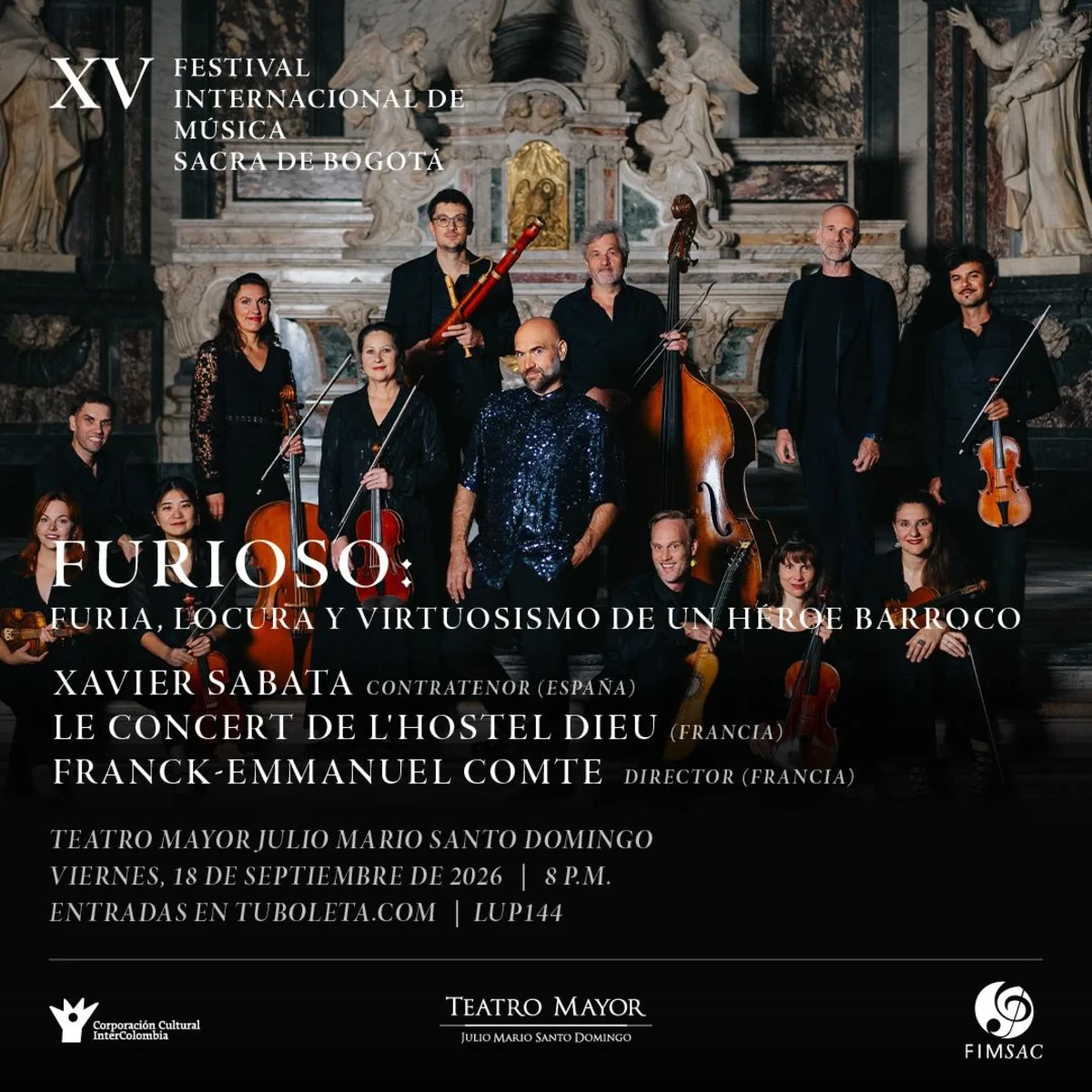 Furioso - Xavier Sabata & Le Concert de l'Hostel Dieu — imagen oficial