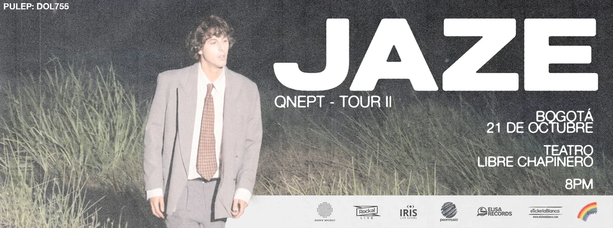 JAZE EN BOGOTÁ — cartel oficial