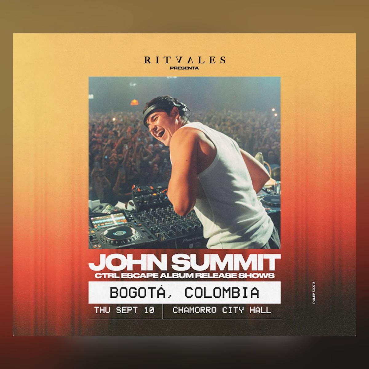 Imagen oficial de JOHN SUMMIT | CTRL ESCAPE ALBUM en Bogotá