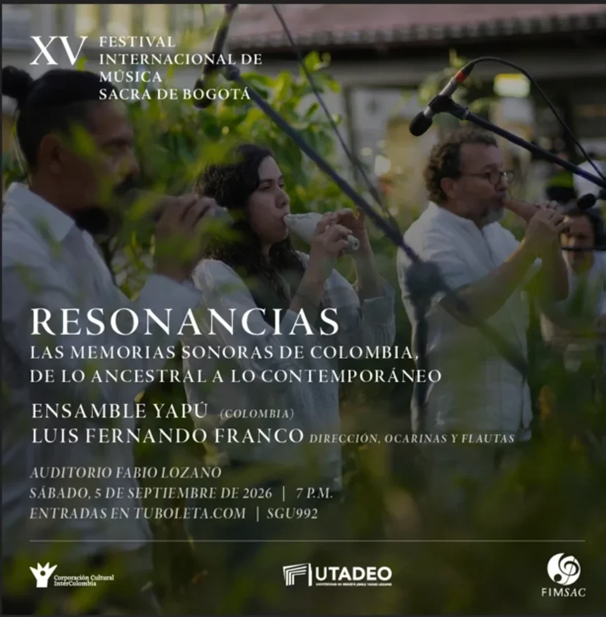 Imagen oficial de "RESONANCIAS LAS MEMORIAS SONORAS DE COLOMBIA, en Bogotá