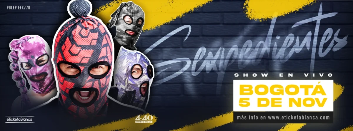 SEXPEDIENTES EN VIVO — cartel oficial